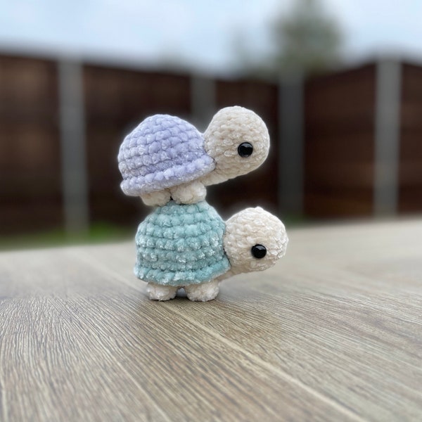 Bob die Baby Schildkröte Meeresbewohner Digitale Häkelanleitung