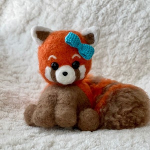 Lulu the Red Panda Plush Felted Digital Crochet Pattern