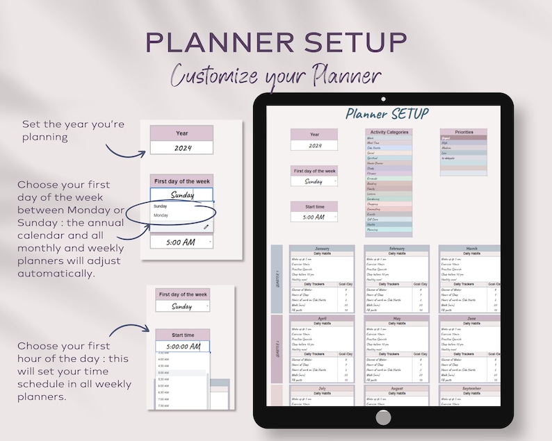 Undated Daily Planner With Hourly Schedule 8 5 X 11 | INDIA - View #11