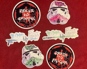 Star Wars anti-fascist glossy vinyl stickers