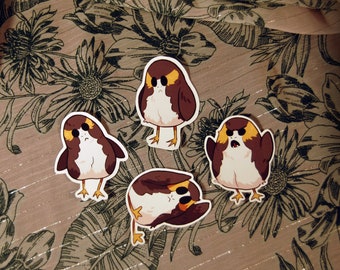 Star Wars porg weatherproof matte sticker set