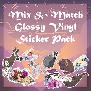 Mix & Match glossy vinyl sticker pack