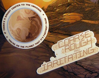 Star Wars Anakin and Luke Tatooine quotes glossy vinyl stickers