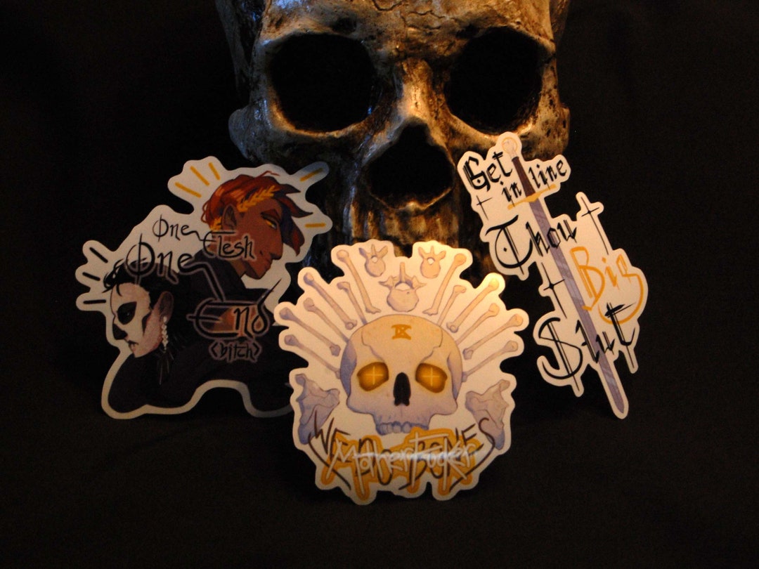 The Locked Tomb Griddlehark Quotes Glossy Vinyl Stickers Etsy