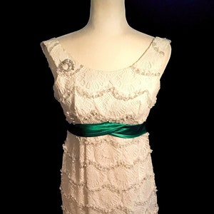 Vintage 1960s Empire Waisted Lace Dress