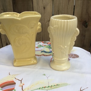 Vintage Art Deco USA Pottery Vases