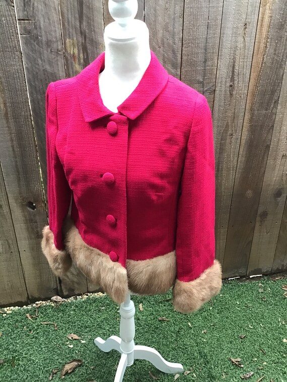 Vintage Mink Trimmed Jacket