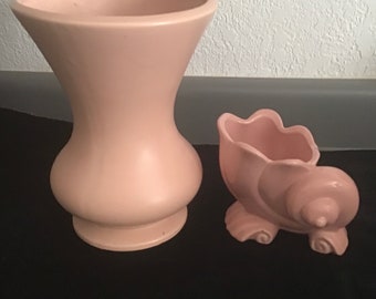 Large Vintage McCoy Matte Flower Vase