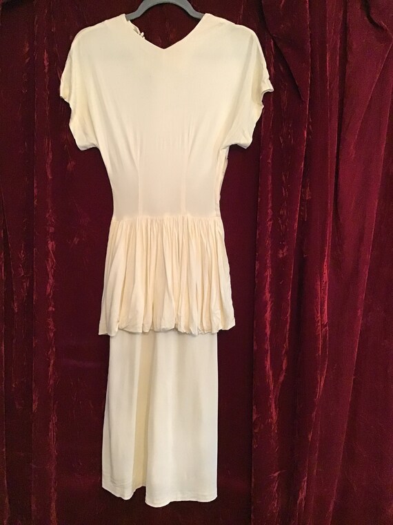 Vintage 1940s Dress Peplum Gem