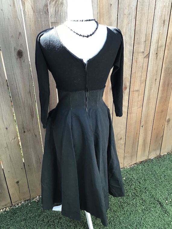 Vintage 1950s Fit and Flare Dress - image 7