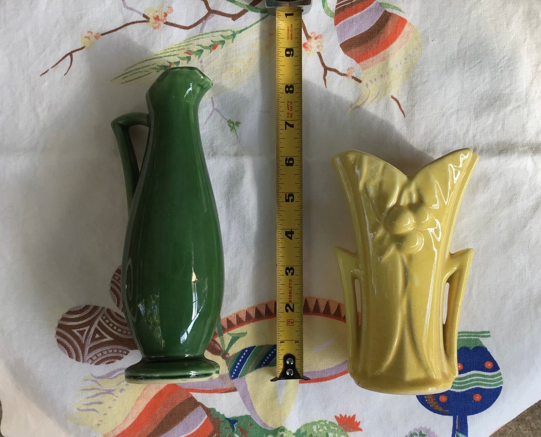 Vintage USA Pottery Vases Etsy