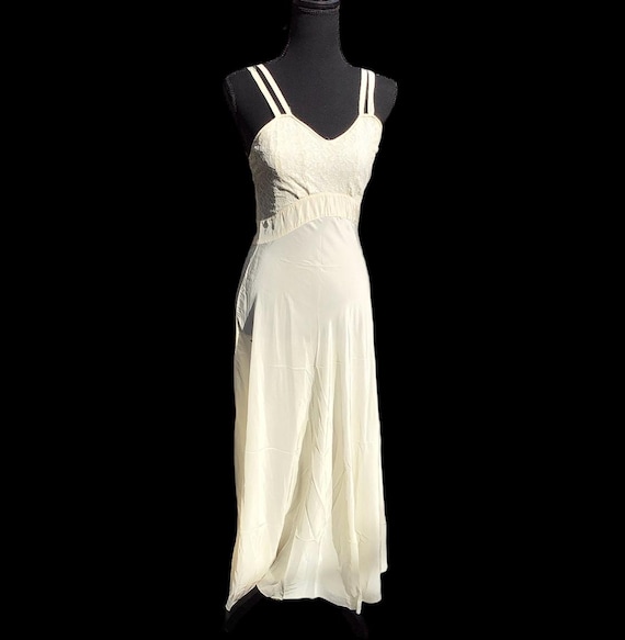 Antique Ivory Bias Cut Slip Dress - Etsy