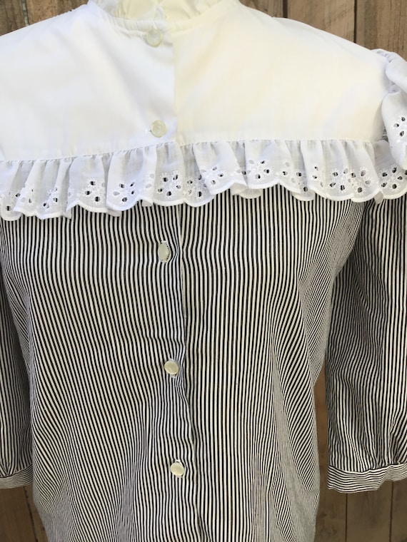 Retro/Vintage 1970s Prairie Blouse - image 5