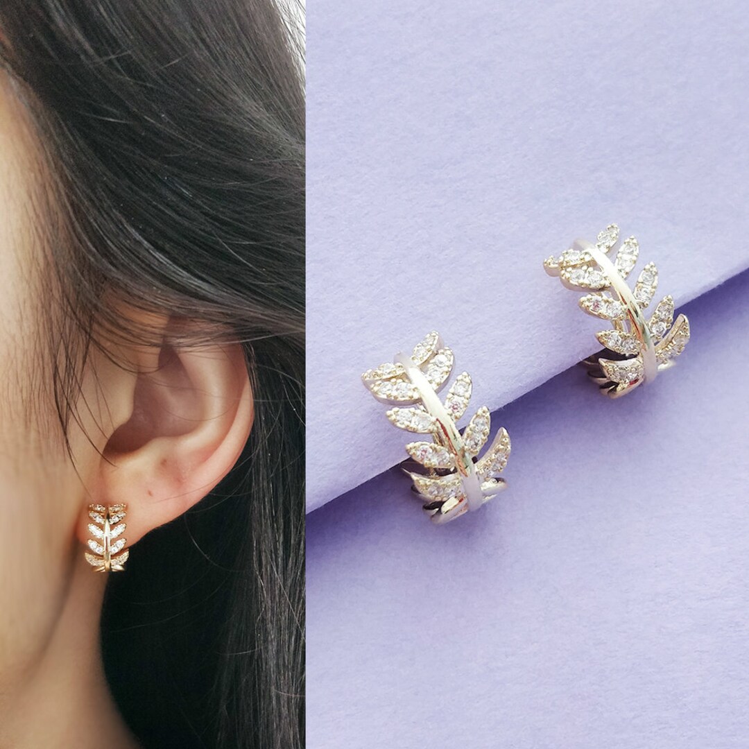 Clip on Earrings No Pain Earrings Pain Free Coil Design Etsy