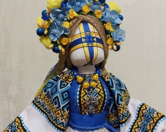 Motanka doll "Beregynya of Ukraine" hand embroidery for house protection, Ukrainian mother doll, Gift for Her. Support for Ukraine!