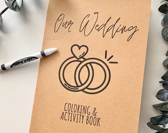 Kids Wedding Activity Book, Wedding Coloring Book, Printable Kids Wedding Activity Book, Printable Download PDF Wedding Activity Book