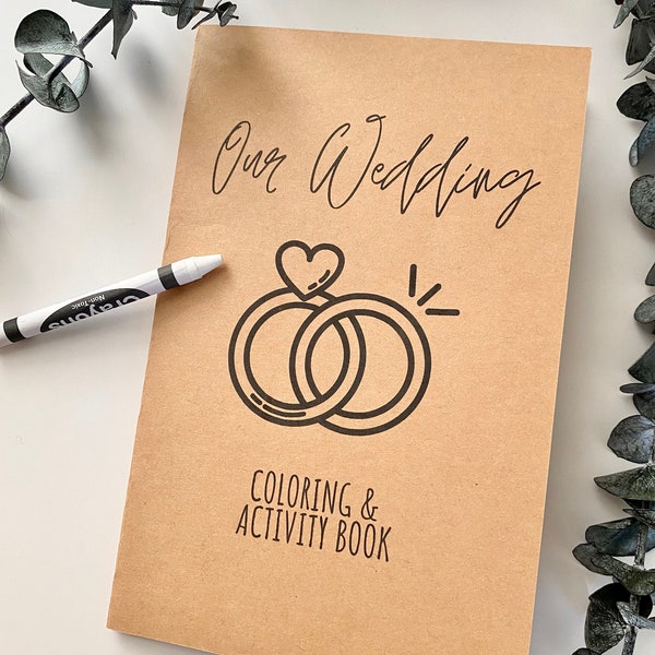 Kids Wedding Activity Book, Wedding Coloring Book, Printable Kids Wedding Activity Book, Printable Download PDF Wedding Activity Book