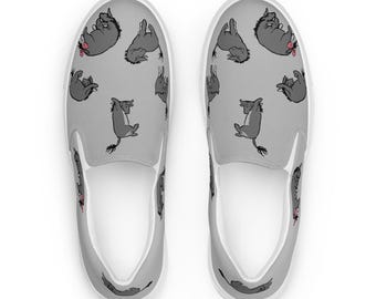 Eeyore instapschoenen met Winnie de Pooh-ontwerp met E.H. Shepard Art op klassieke canvas-sneakers voor vrijetijdskleding