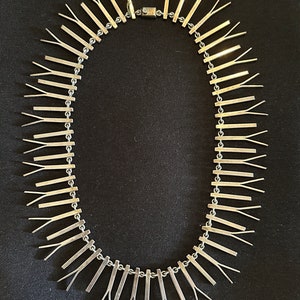 Mexican Modernist Design Sterling Silver Necklace