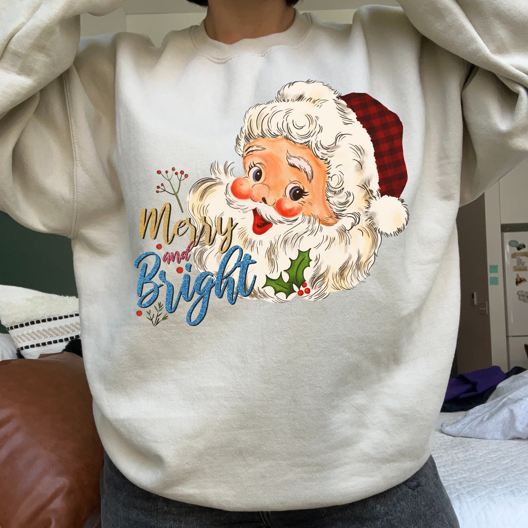 Be Merry Sweatshirt - Etsy