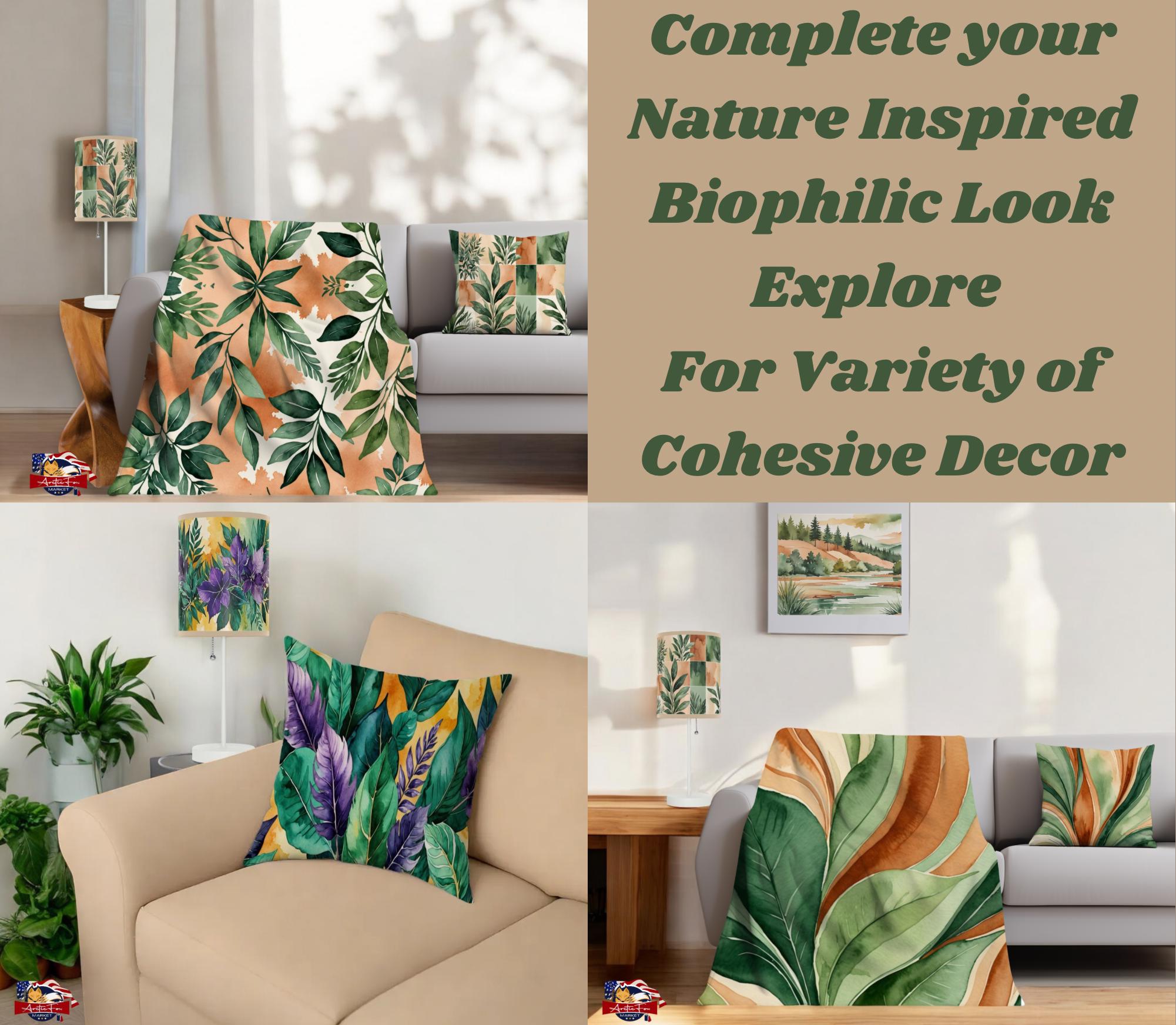 Biophilic Nature Inspired Area Rug Serene Calming Terra-cotta Sage ...