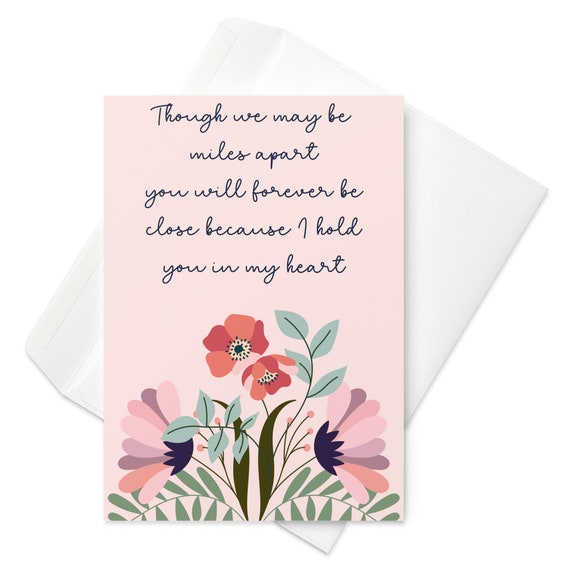 bernsteinfee-CARDS Cartolina XL Nonostante la distanza, per coppie in relazione a distanza, biglietto di auguri per i propri cari in altri luoghi, pensa a te – con busta