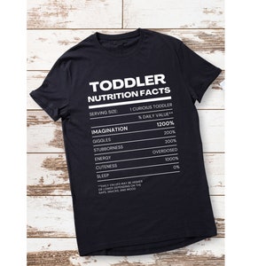 Funny Nutrition Facts Toddler T-shirt