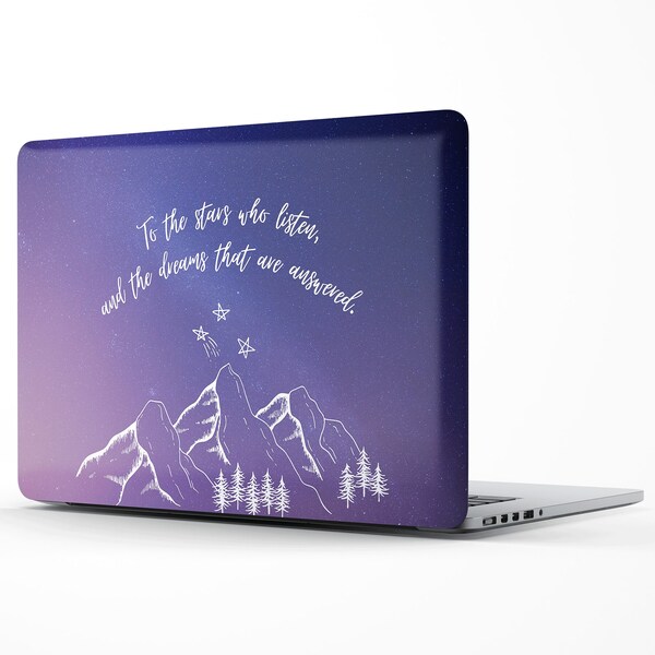 Funda para Macbook con símbolo de la corte nocturna, funda Acotar Acomaf para MacBook M2 Air 13 A2681 M2 Pro 13 A2338 Pro 14 Pro A2442 Pro 16 pulgadas 2022 A3113