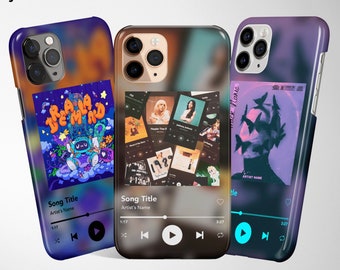 Custom Music Plaque Phone Case Album Cover For iPhone 17 Pro Max 16 Plus 13 12 Mini 11 XR XS X 7 8 SE Samsung S23 S22 S21 Google Pixel 9 8
