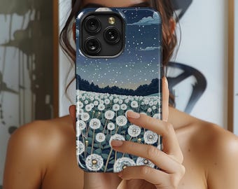Dandelion Wishes Night Sky Phone Case For iPhone 17 Pro Max 16 15 Plus 14 13 Mini 12 Xr 17e SE Samsung S26 S25 Pixel 9 Pro XL 8 3999