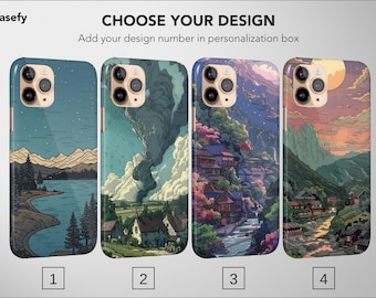 Anime Aesthetic Phone Case Lofi Japan Cover for iPhone 16 Pro Max 15 Plus 13 12 Mini 11 XR XS X 7+ 8 SE Samsung S25 S24 S23 Google Pixel 9
