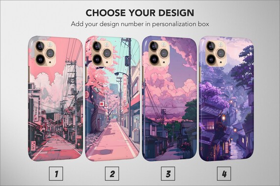 Anime Aesthetic Phone Case Lofi Japan Cover for iPhone 17 Pro Max 16 Plus 13 12 Mini 11 XR XS X 7+ 8 SE Samsung S26 S25 S24 Google Pixel 9 8