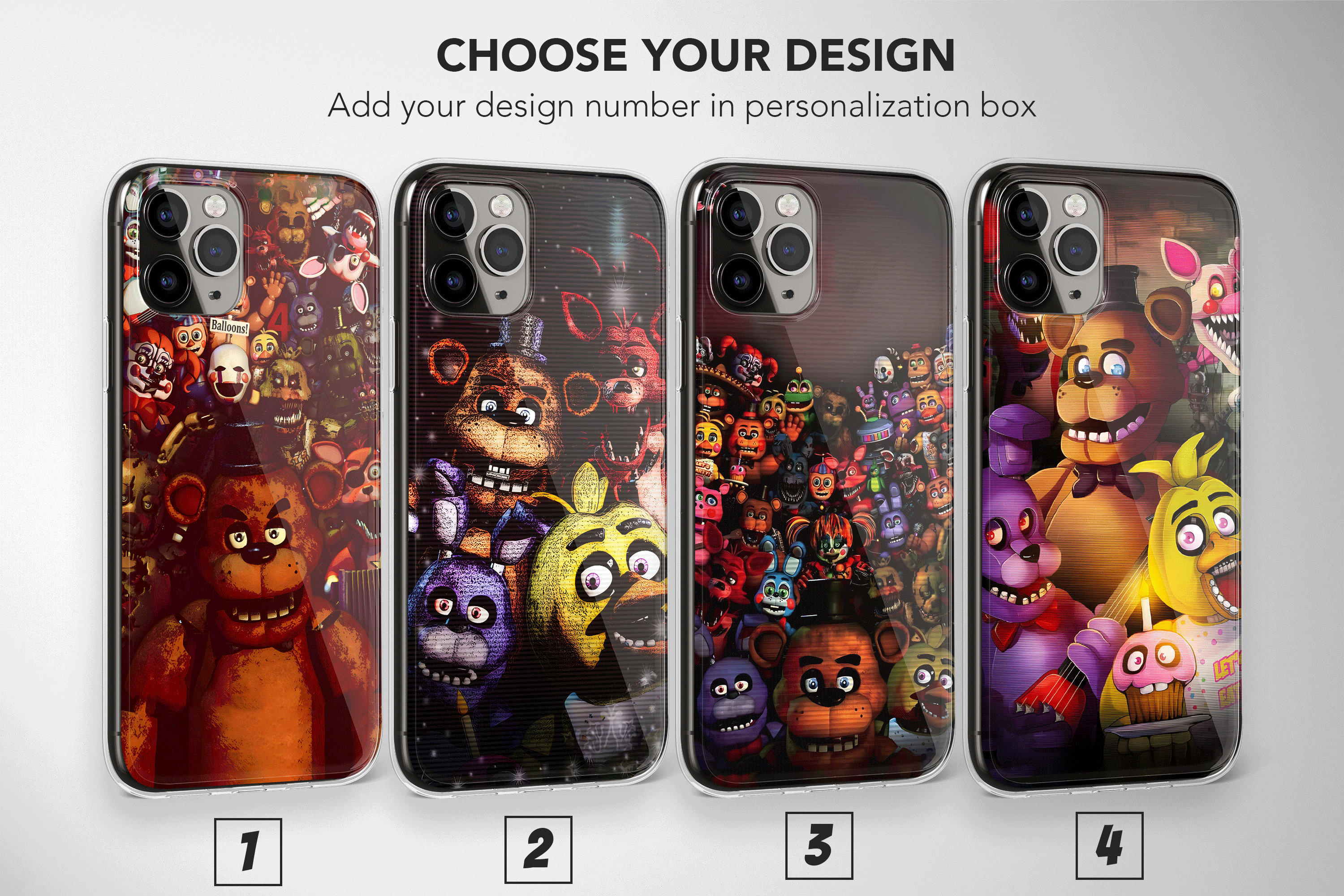  FNAF 2 Withered Freddy Fazbear Case Cover Compatible for iPhone  (XR) : טלפונים סלולריים ואביזרים