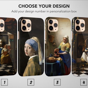 Johannes Vermeer Handyhülle Barock Art Cover für iPhone 16 Pro Max 15 Plus 13 12 Mini 11 XR XS X 7+ 8 SE Samsung S24 S23 S22 Pixel 9 8
