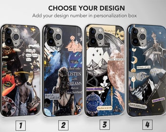 Acotar Phone Case Aesthetic Night Court Symbol Acomaf Cover iPhone 15 Pro Max 14 Plus 13 12 Mini 11 XR XS 7+ 8 SE Samsung S24 S23 Pixel 8 7