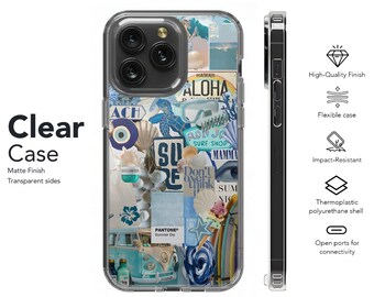 Collage Summer Legacy Phone Case 162 for iPhone 17 Pro Max 16 15