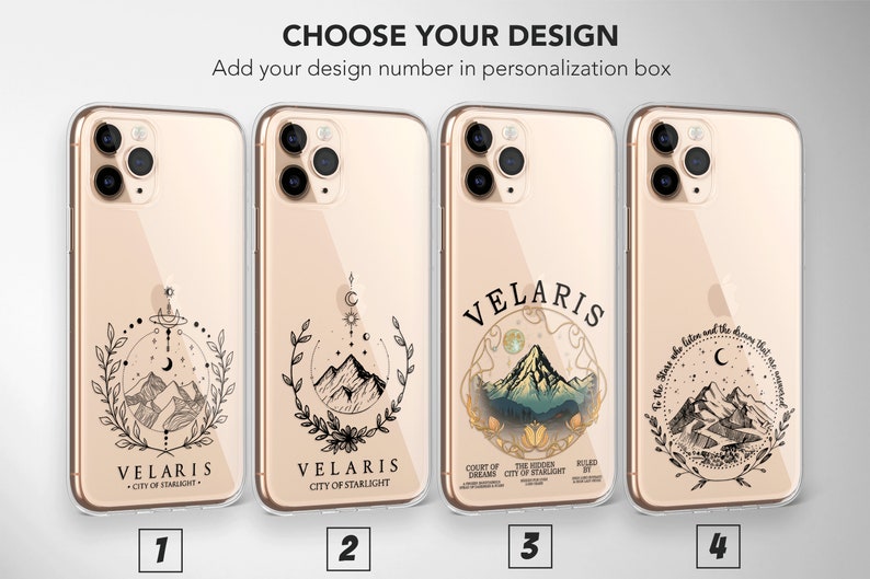 Clear Night Court Phone Case Acotar Acomaf Cover for iPhone 15 Pro Max 14 Plus 13 12 Mini 11 XR XS X 7 8 SE Samsung S23 S22 S21 Pixel 7 6 image 1