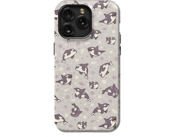 Kawaii Orca Ocean Dance Pattern Phone Case Cover for iPhone 17 Pro Max 16 15 Plus 14 17e Mini SE Samsung S26 S25 S24 Google Pixel 10 9 215