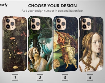 Sandro Botticelli Phone Case Aesthetic Renaissance Cover For iPhone 17 Pro Max 16 Plus 13 12 Mini 11 XR XS X SE Samsung S26 S25 Pixel 9 8