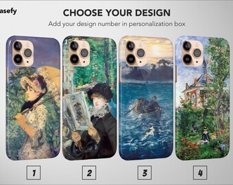 Edouard Manet Phone Case Aesthetic Art Impressionism Cover For iPhone 17 Pro Max 16 Plus 13 12 Mini 11 XR XS X SE Samsung S26 S25 Pixel 9 8