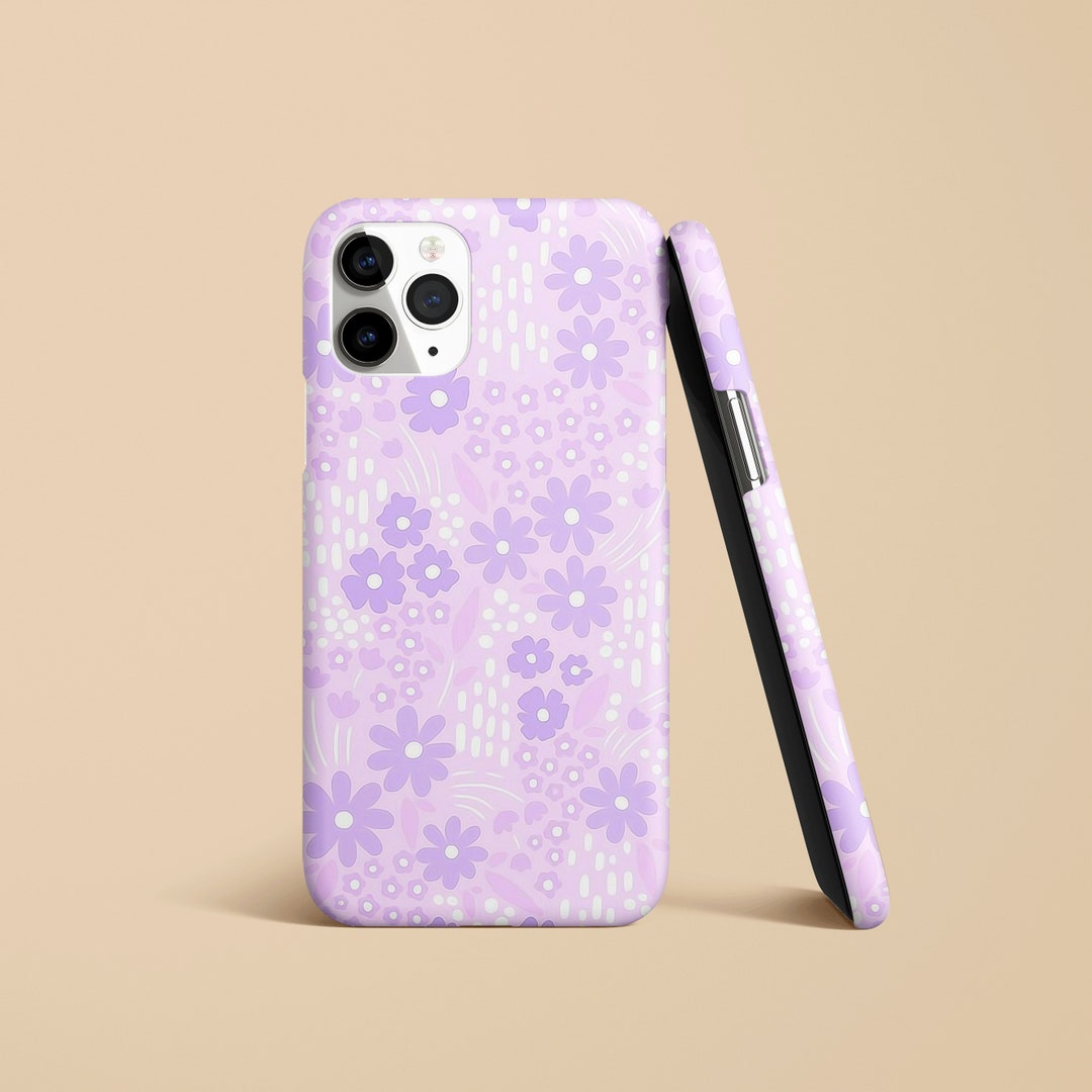 ラベンダー iPhone 14 13 Pro Max、12 11 X 8 7 6 電話クリアケース