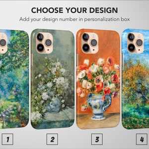 Pierre Auguste Renoir Phone Case Aesthetic Famous Painting Cover For iPhone 16 Pro Max 15 Plus 13 12 Mini 11 XR XS SE Samsung S24 Pixel 9 8