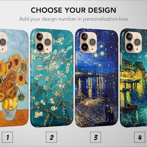 Vincent van Gogh Phone Case Aesthetic Famous Art Cover For iPhone 16 Pro Max 15 Plus 13 12 Mini 11 XR XS X SE Samsung S24 S23 Pixel 9 8