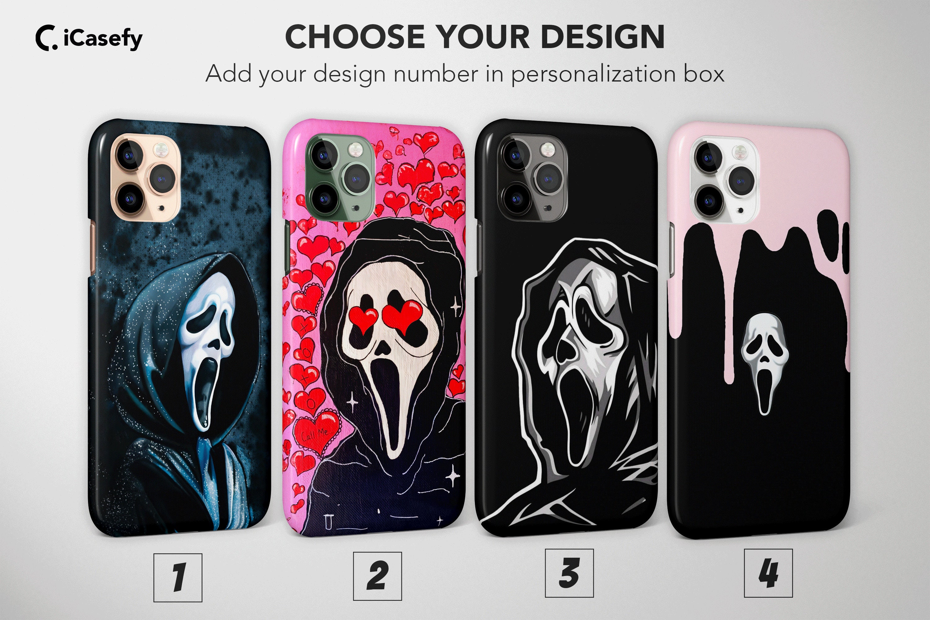  Funda para iPhone 12 Pro Max Halloween Spooky Ghost diseño  doble capa : Celulares y Accesorios