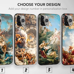 Celestial Renaissance Fresco Artwork Phone Case Cover for iPhone 17 Pro Max 16 15 Plus 14 13 Mini SE Samsung S25 S24 S23 Google Pixel 10 9
