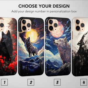 Celestial Wolf Spirit Art Collection Phone Case Cover for iPhone 17 Pro Max 16 15 Plus 14 13 Mini SE Samsung S25 S24 S23 Google Pixel 10 9