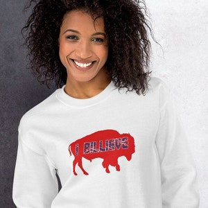 Buffalo Bills Unisex Sweatshirt Buffalo Football Sweatshirt | Billieve | Graphic Shirt | Printed | Premium Sweatshirt
