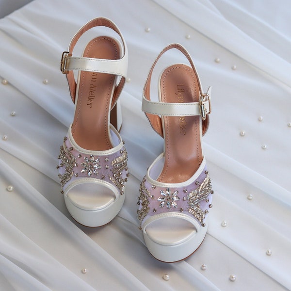 sparkly bridal shoes