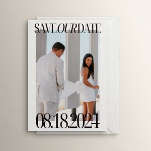 Modern Save Our Date Digital Download, Editable Wedding Invite, DIY Wedding Invitation, Customizable Wedding Announcement, Save the Date