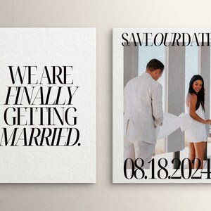 Modern Save Our Date Digital Download, Editable Wedding Invite, DIY Wedding Invitation, Customizable Wedding Announcement, Save the Date